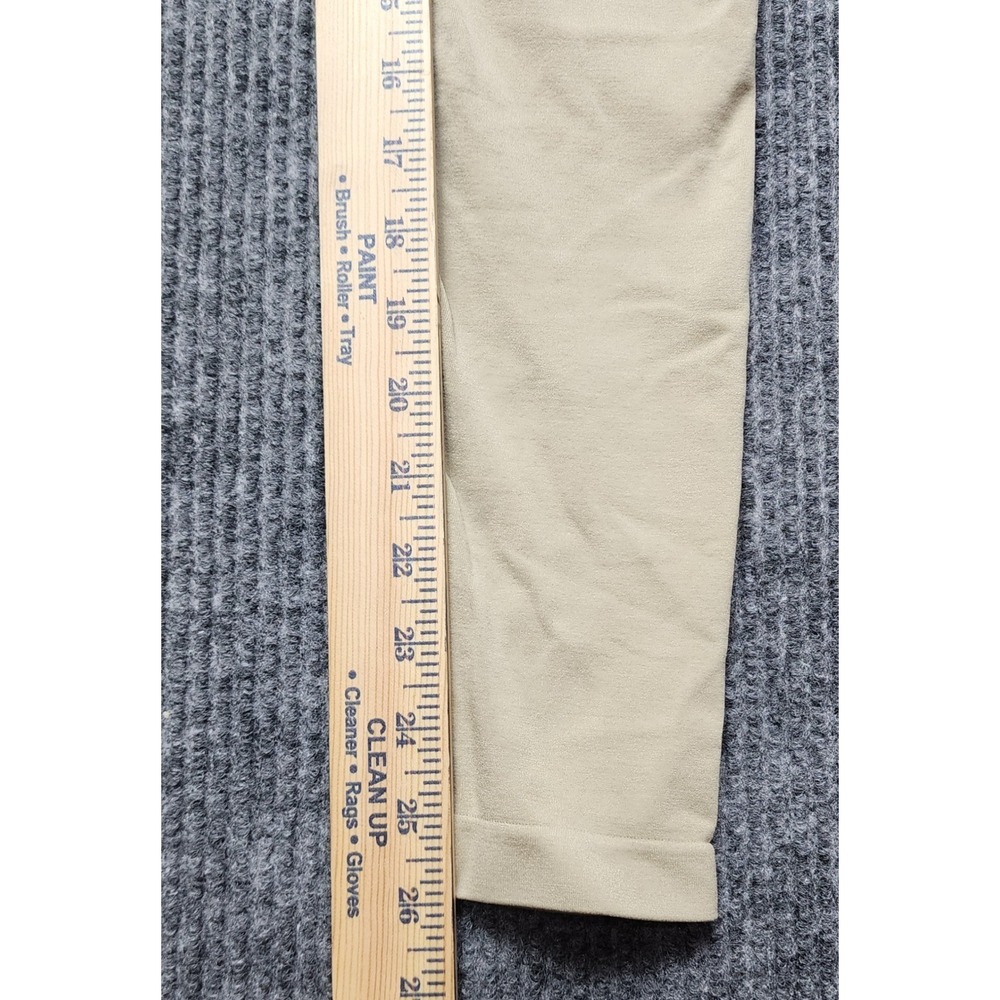 Alphalete Amplify Leggings Womens Small Beige‎ Tan High Waisted Scrunch Seamless - Picture 2 of 8